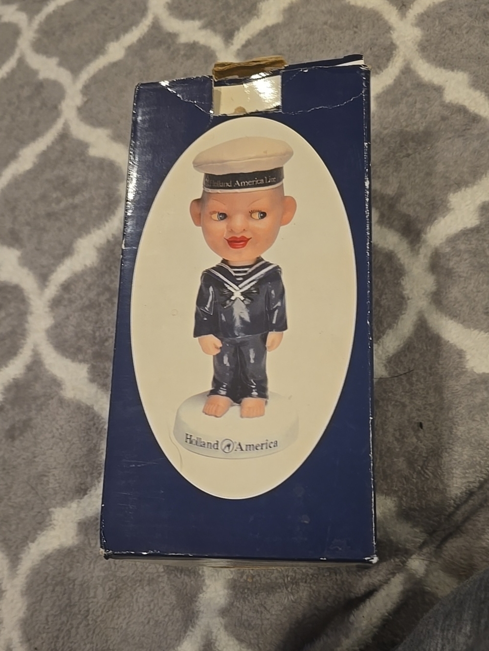 MIB VINTAGE advertising BOBBLEHEAD HOLLAND AMERICA NAVY SAIILOR